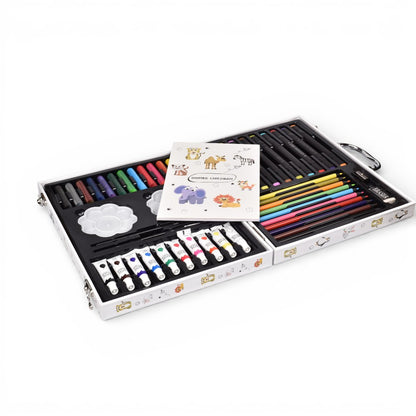 SET DE ARTE DE 78PCS PLASTICO DISEÑO ANIMALITOS DIM:23X30X5