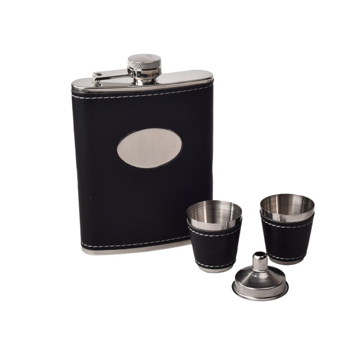 whiskera licorera negro acero inoxidable con accesorios