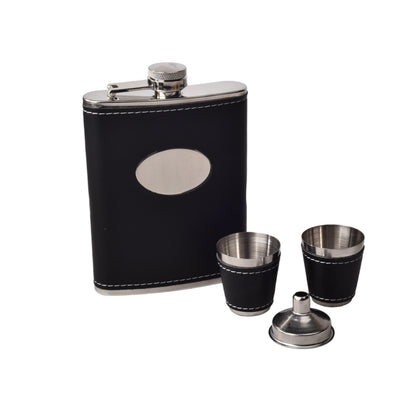 WHISKERA LICORERA NEGRO ACERO INOXIDABLE CON ACCESORIOS