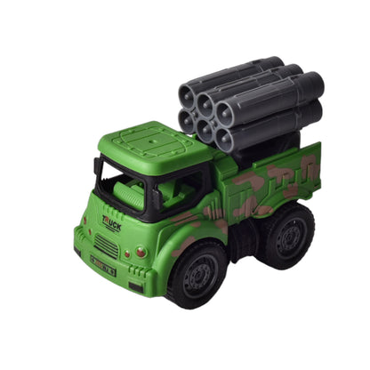 JUGUETE SET POR 4 UNIDADES CARROS MILITARES PLASTICOS