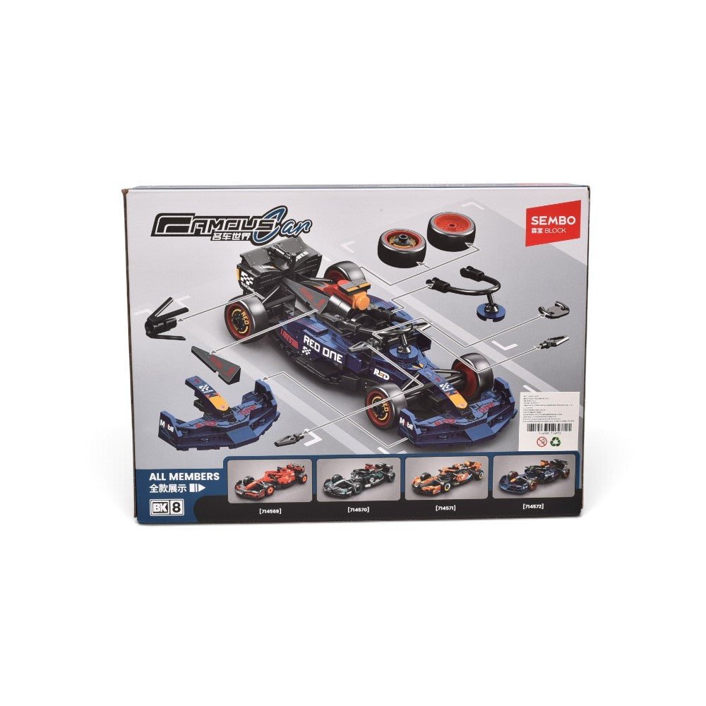 juguete armable carro f1 coleccionable dim: 30*22*5.8