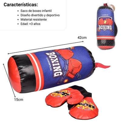 KIT DE BOXEO PARA NIÑOS DIM: 45*16*16CM