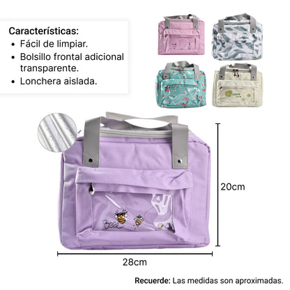 LONCHERA TERMICA PARA ALMUERZO DIM:28*20*16CM