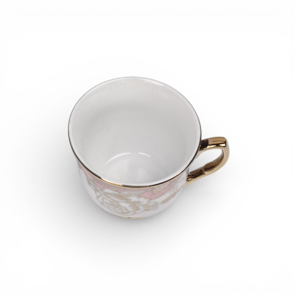 set 6pcs pocillo cermica con plato  90ml dim:6x6x5