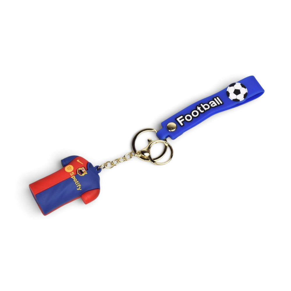llavero camisa de futbol goma dim: 6x2.5cm