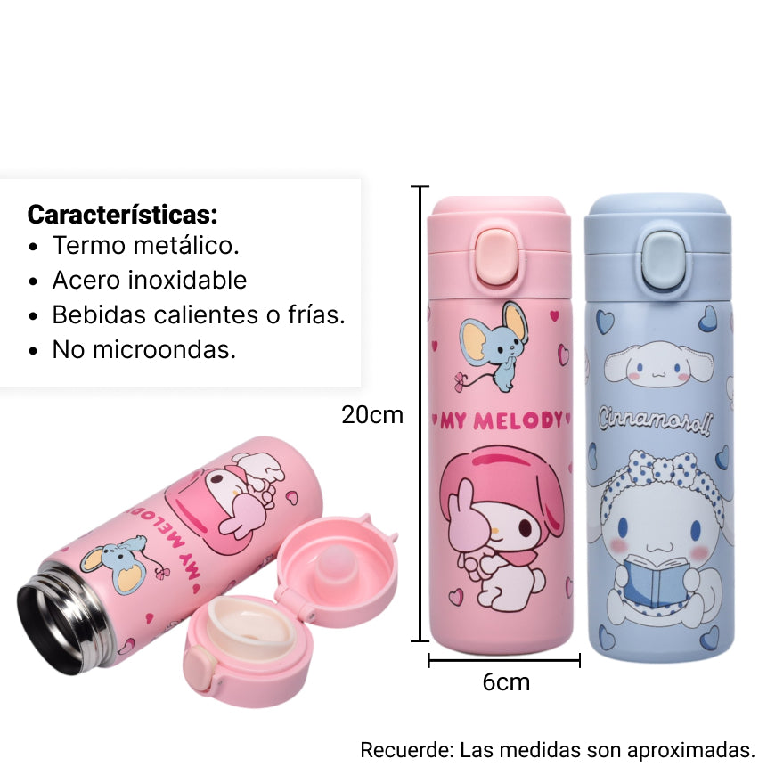 termo acero inoxidable 500ml personaje