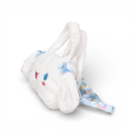 BOLSO CARTERA PERSONAJE BLANCO POLIESTER PELUCHE DIM:20X14X3