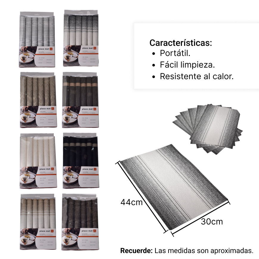 individual set 6pcs dim:30cm