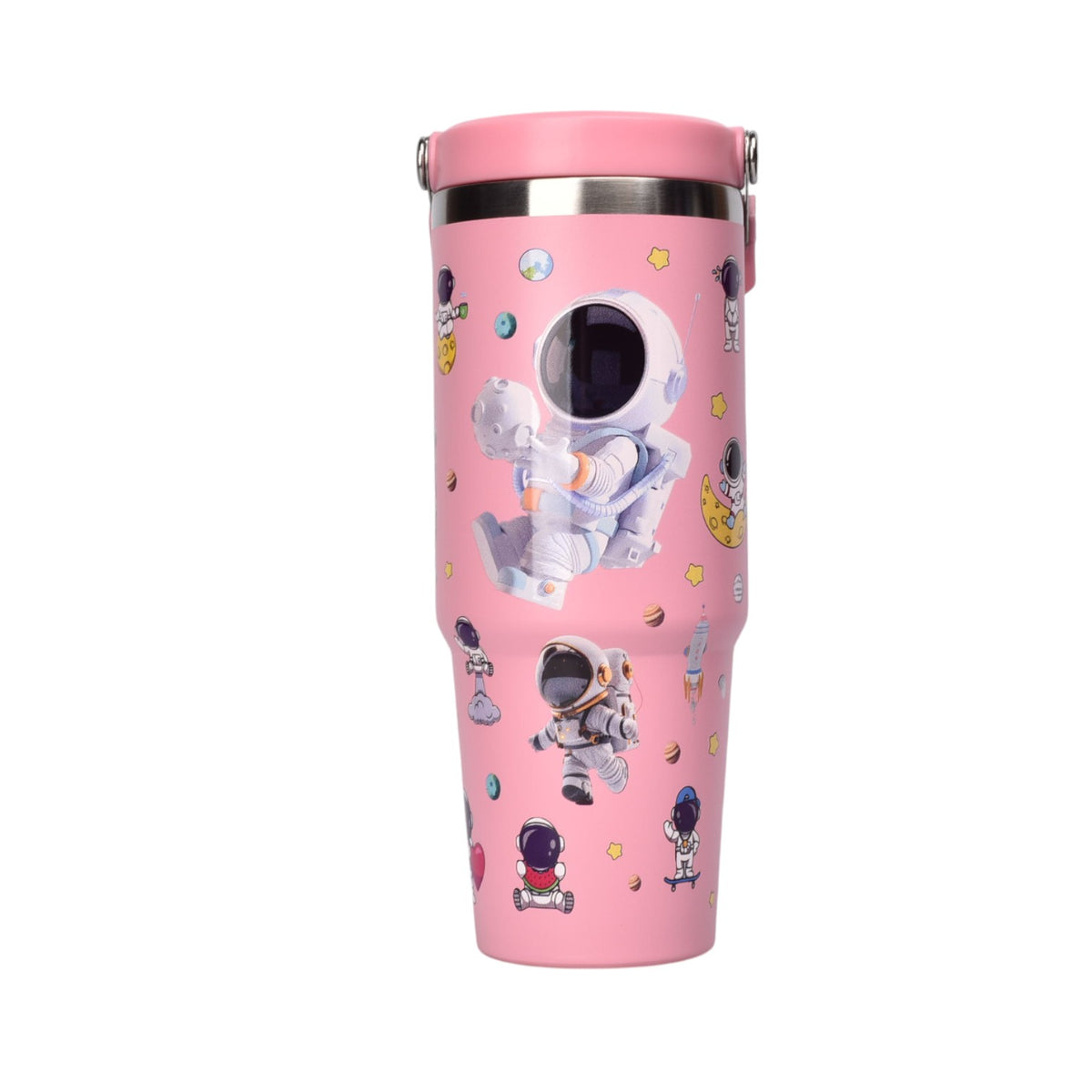 termo metalico 890ml astronauta dim:8x24