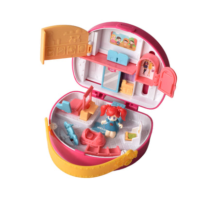 JUGUETE MUÑECA SORPRESA CON ACCESORIOS PLASTICO DIM:26X23X13