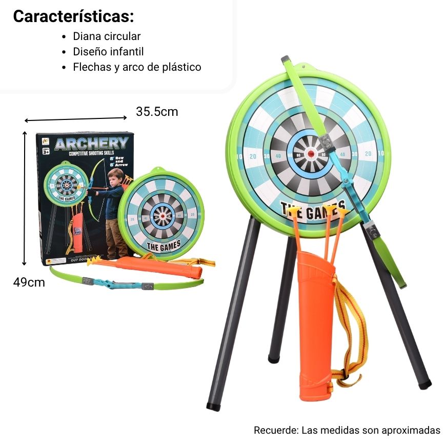 arco con flechas dim: 35.5*7.5*48.5cm