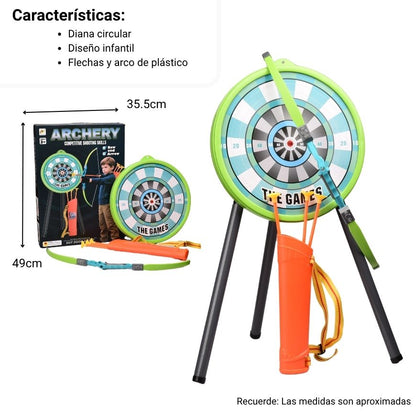 ARCO CON FLECHAS DIM: 35.5*7.5*48.5cm