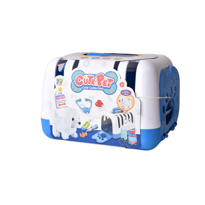 JUGUETE SET DOCTOR VETERINARIO AZUL CON ACCESORIOS