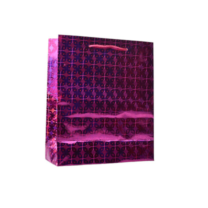 BOLSA PARA REGALO METALICA DE PAPEL DIM:21X18X7