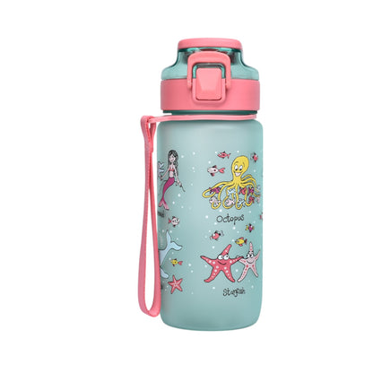 BOTELLA DE AGUA 550ML PLASTICA DIM:7X7X19