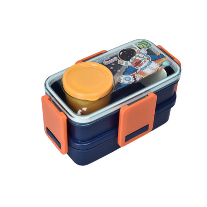 PORTACOMIDA PLASTICO DOBLE PLASTICO 500ML DIM:11X19X10