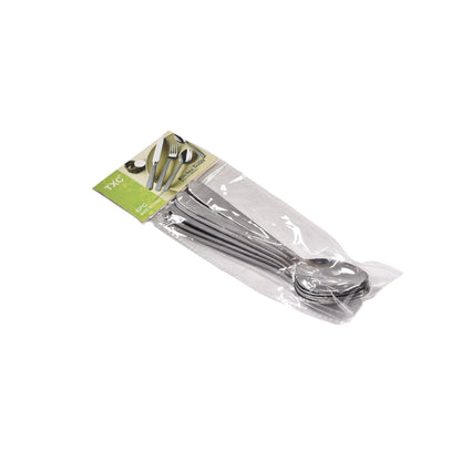 CUCHARA TINTERA LISA X 6UND EN ACERO DIM:15CM