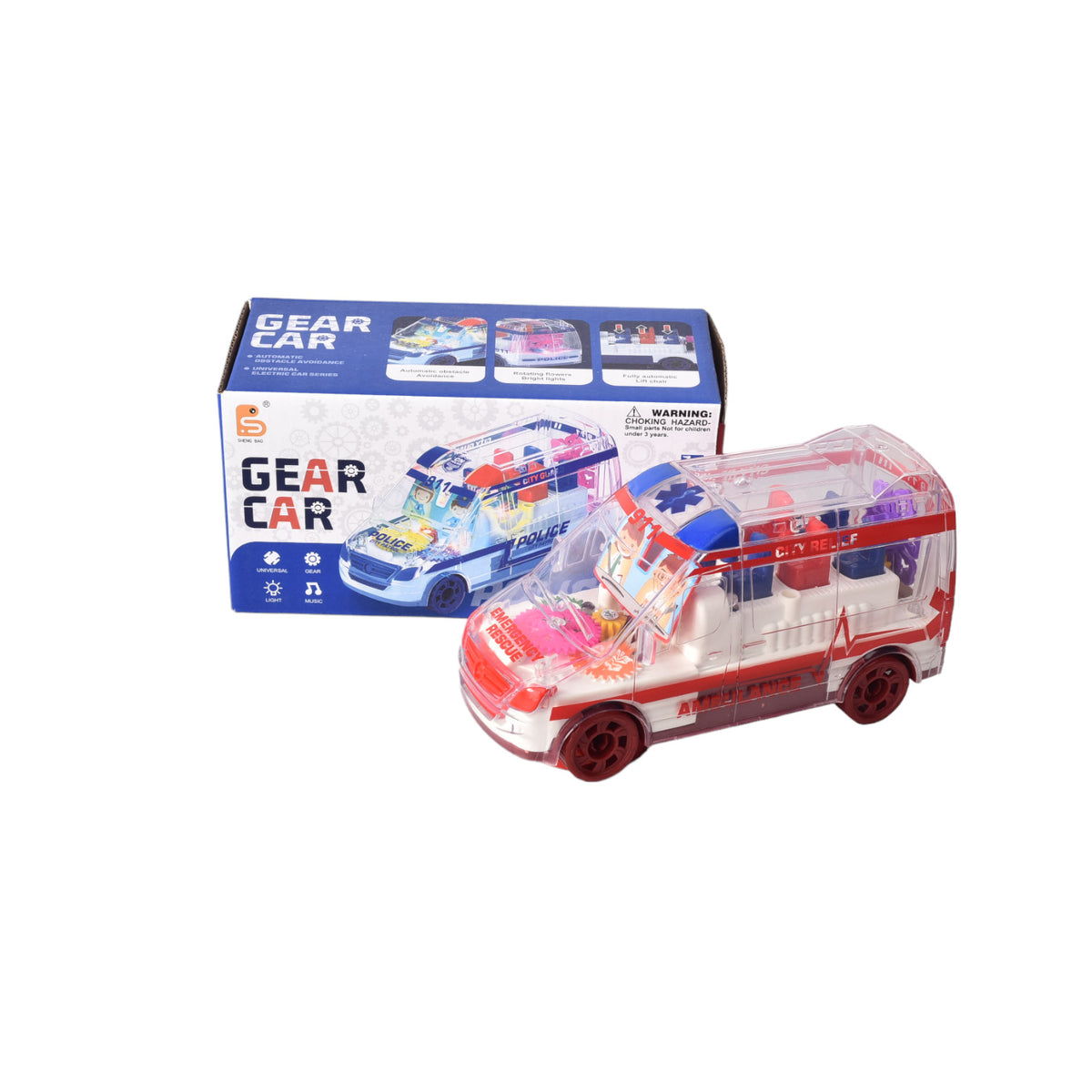 ambulancia para niños con luces y sonido