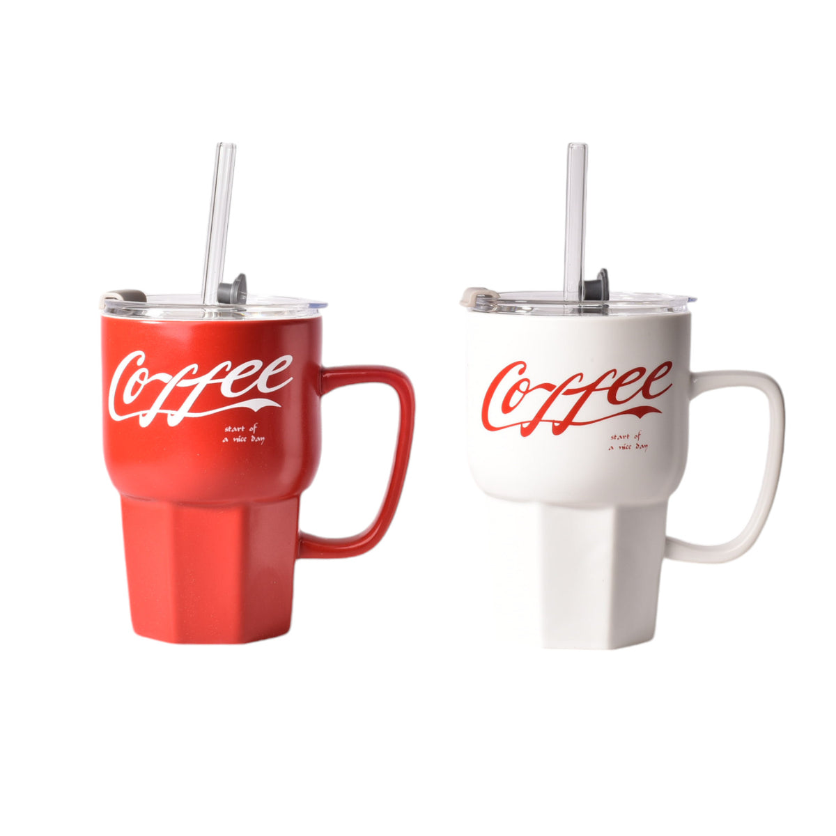 mug pocillo ceramica con pitillo