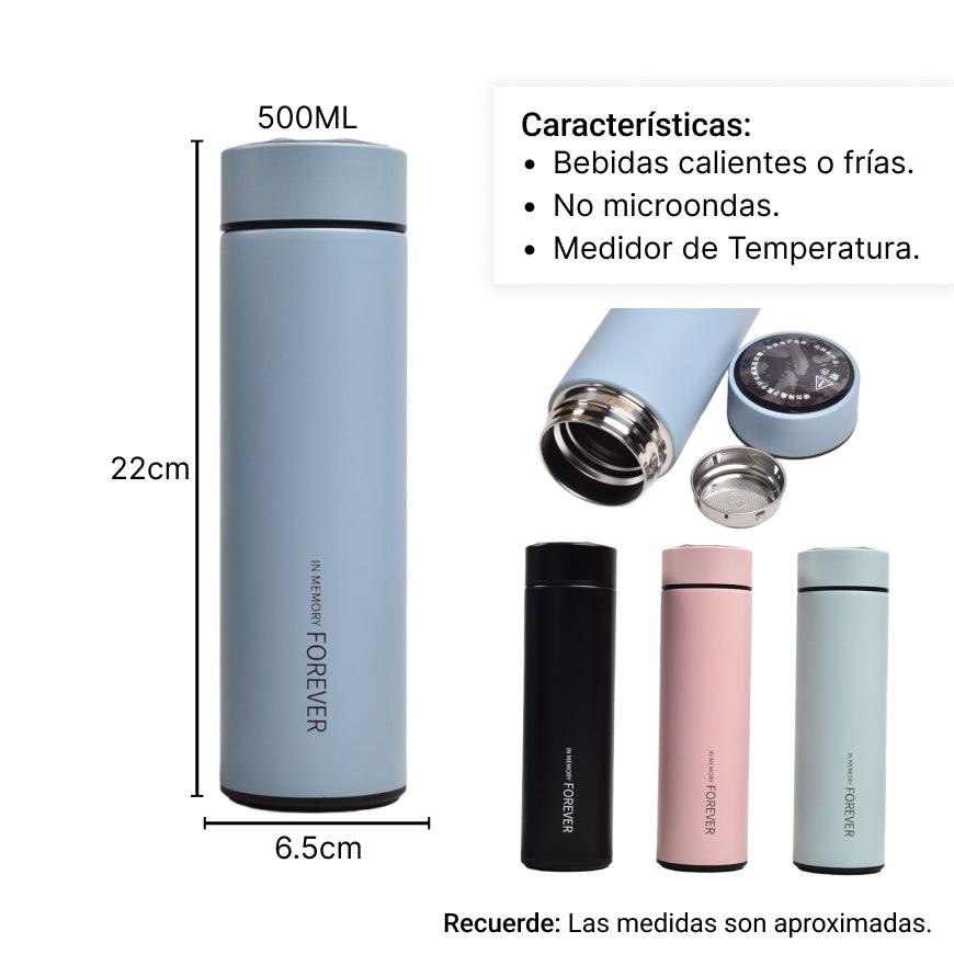 termo con medidor de temperatura 500ml