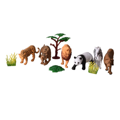 SET ANIMALES SALVAJES JUGUETE DIDACTICO PLASTICO COLECCIÓN N
