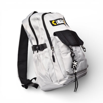 MALETA MORRAL NEGRO Y GRIS POLIESTER DIM:47X30X20