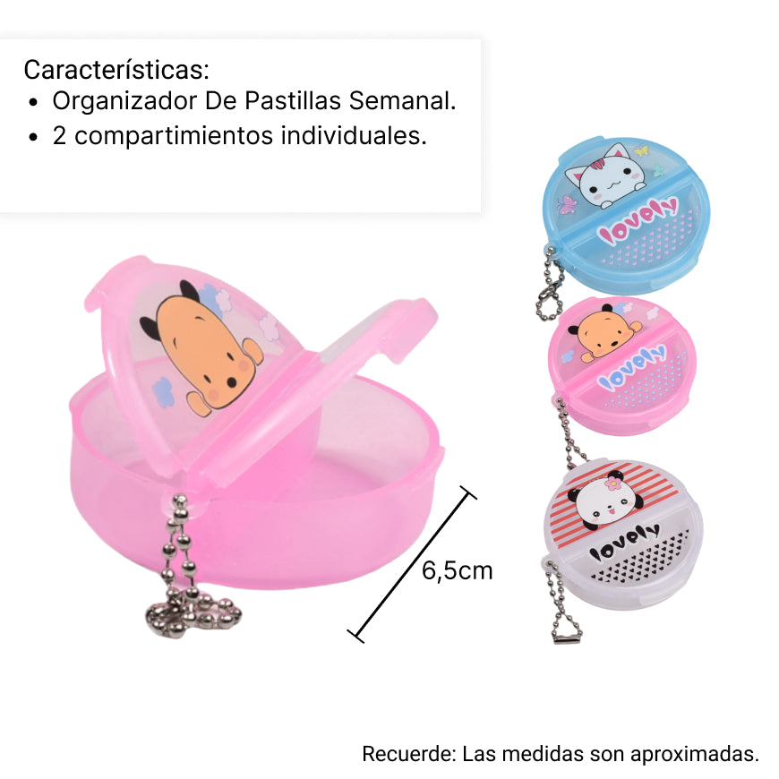 organizador de pastillas dim:6,0*1,7
