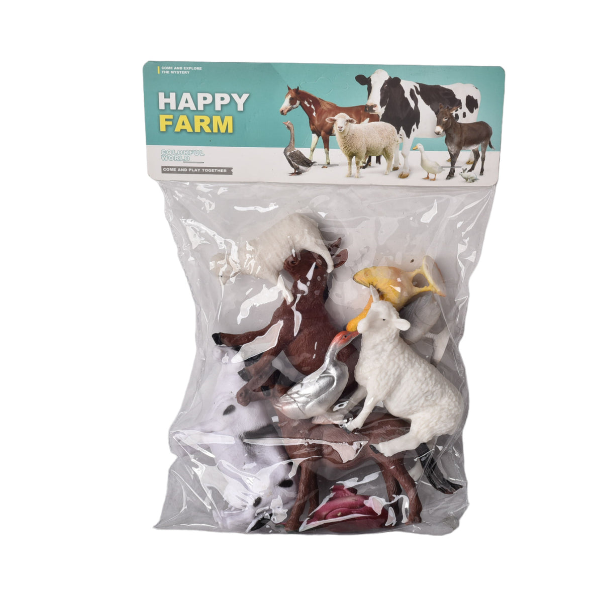 set animales de granja juguete didactico colección niños