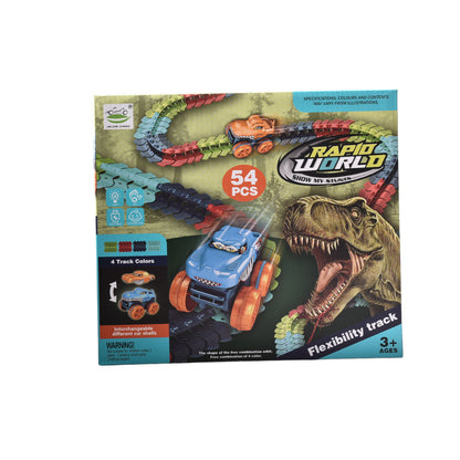 PISTA CARRO JUGUETE DINOSAURIO