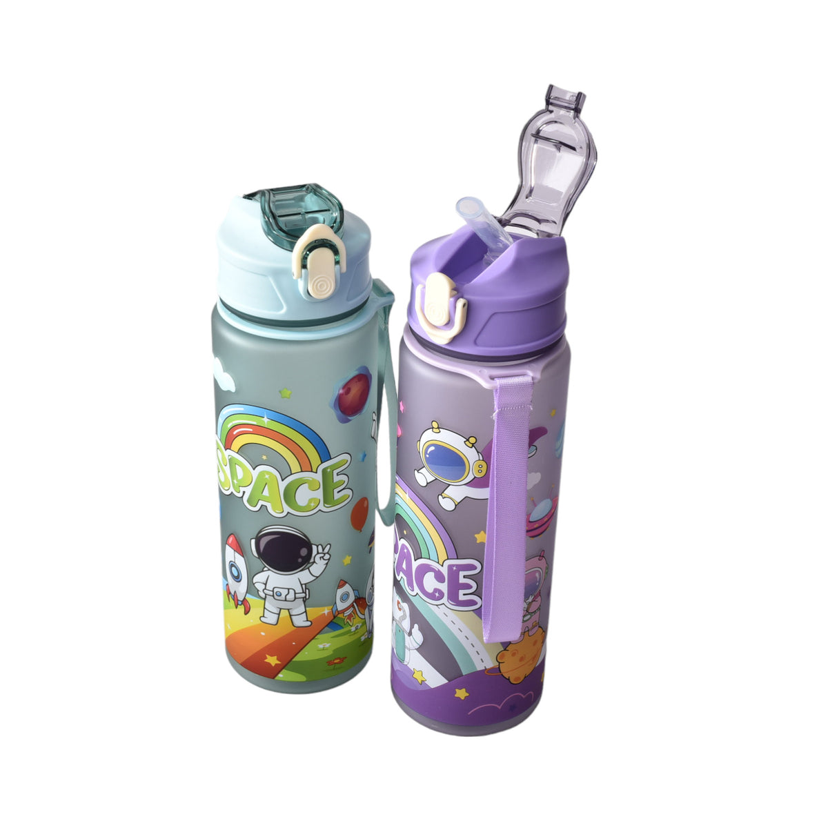 botella de agua 650ml plastico astronauta