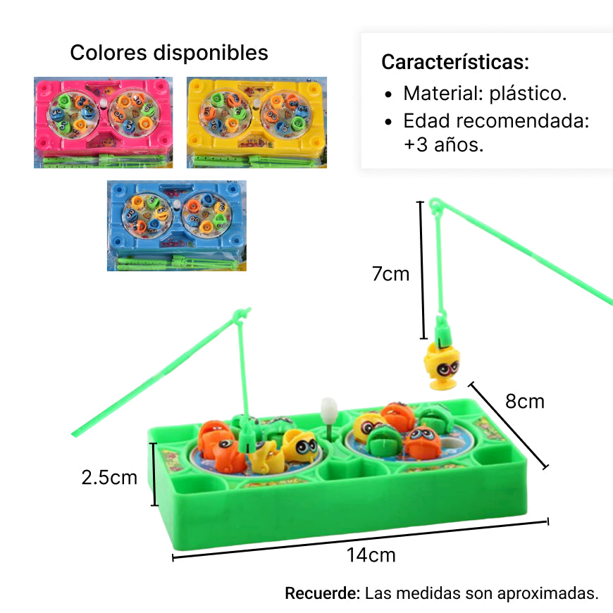 juego de pesca para niños  dim:18x4x21cm