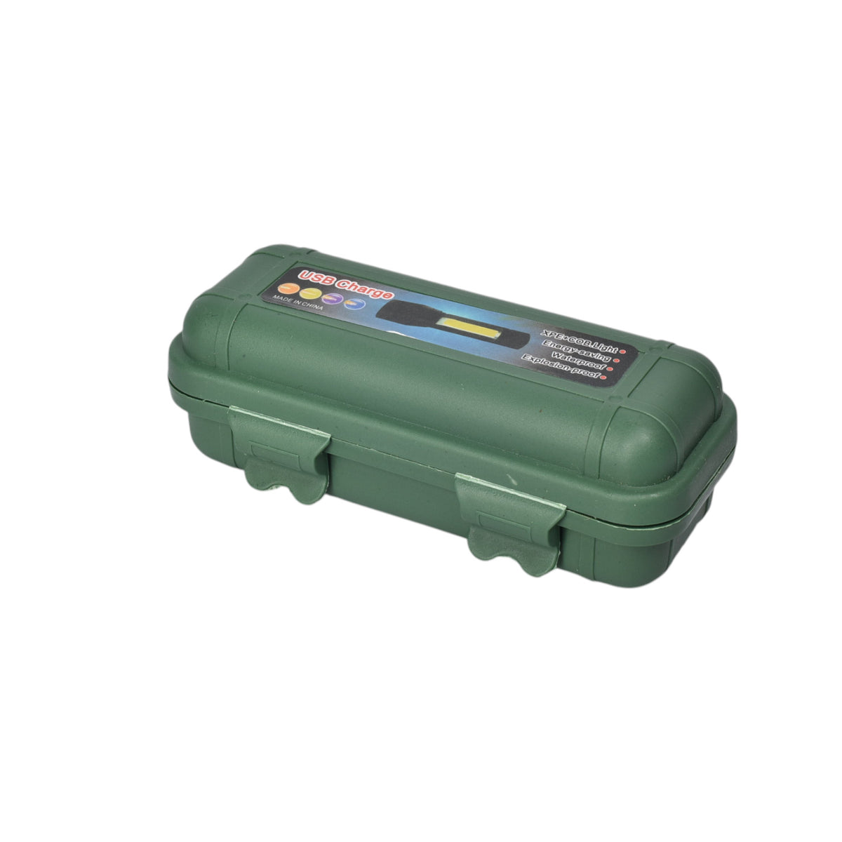 linterna metal recargable usb negro dim:4x3x11