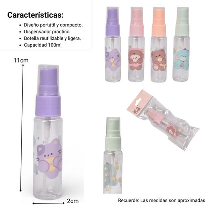 ENVASE PLASTICO RECARGABLE 25ML