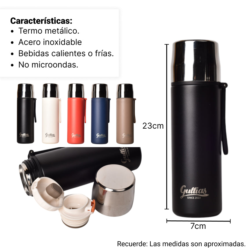 termo acero inoxidable 450ml acero diferente colores