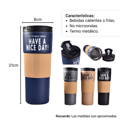 TERMO METALICO 600ML