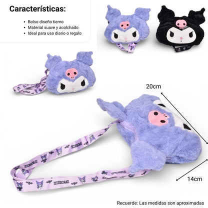 BOLSO CARTERA PERSONAJE POLIESTER PELUCHE DIM:20X14X3