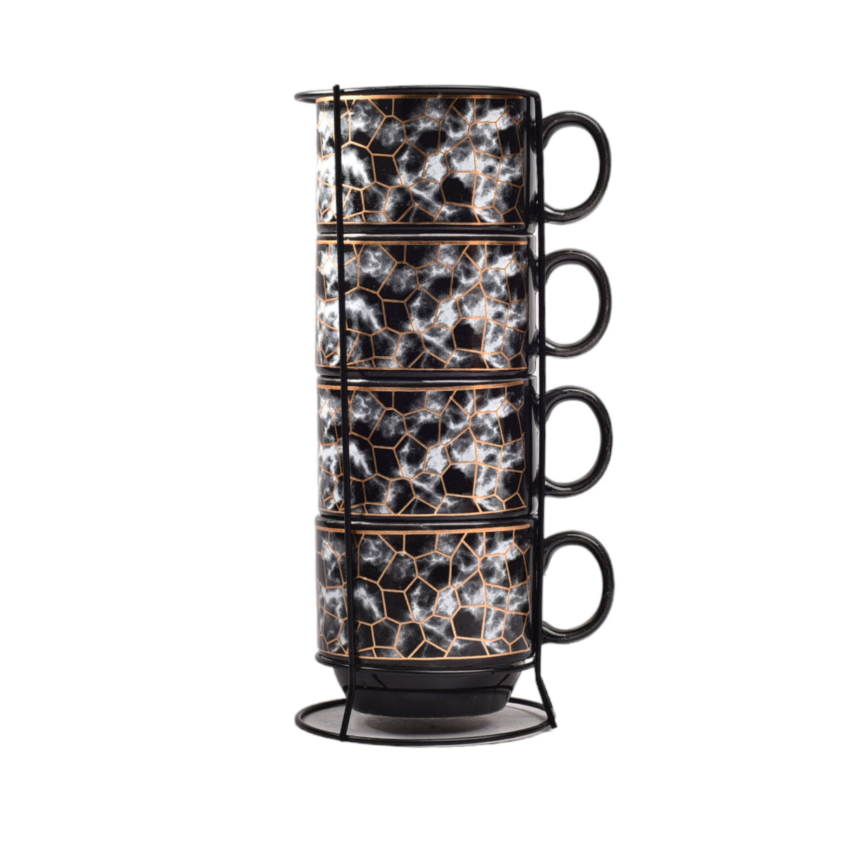 mug pocillo cermica color negro x 4 unidades