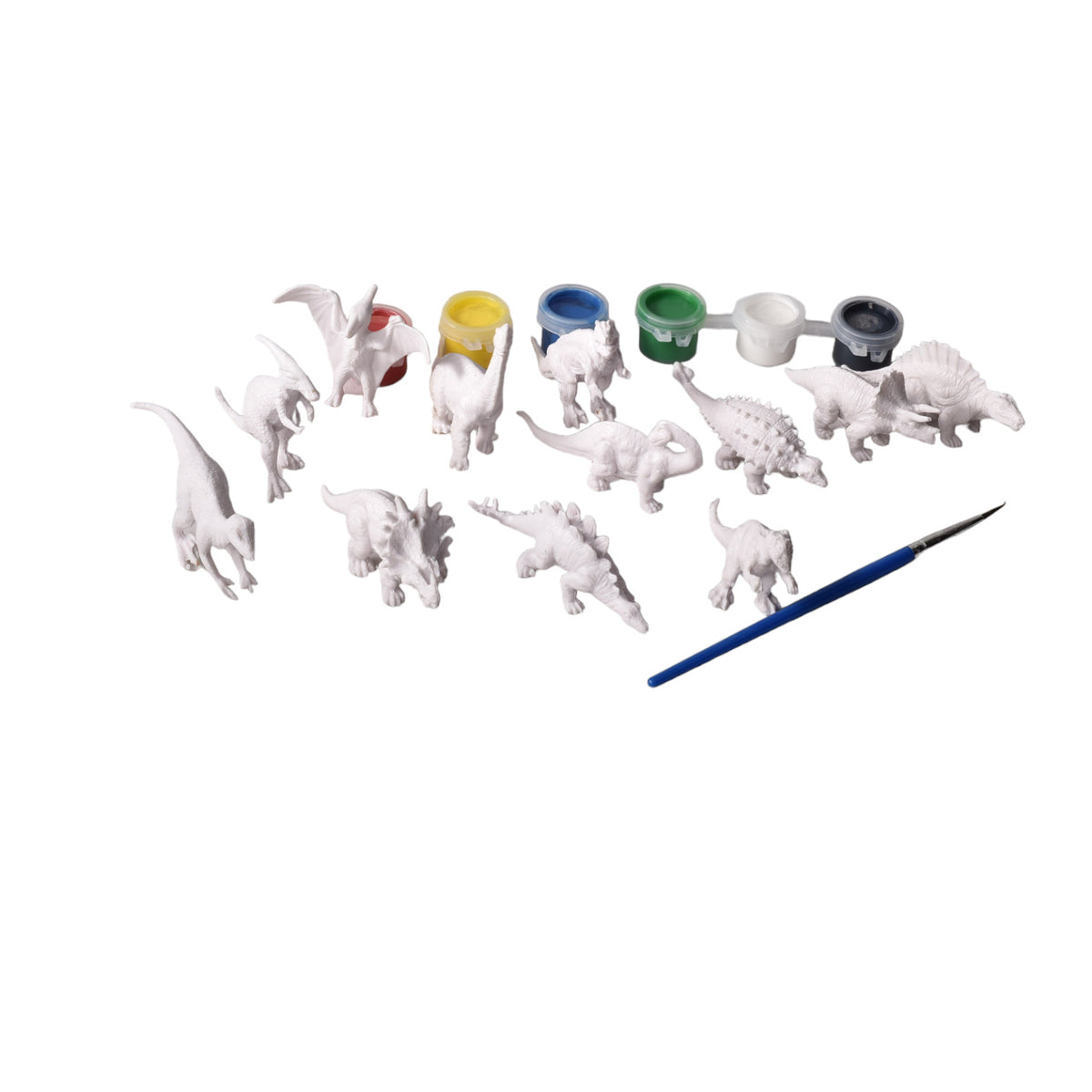 set kit de pintar dinosaurio con temperas