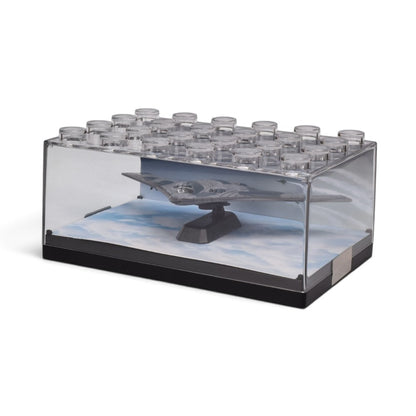 AVION DE COMBATE COLECCIONABLE METALICO DIM: 13.5*13.5*6.5cm