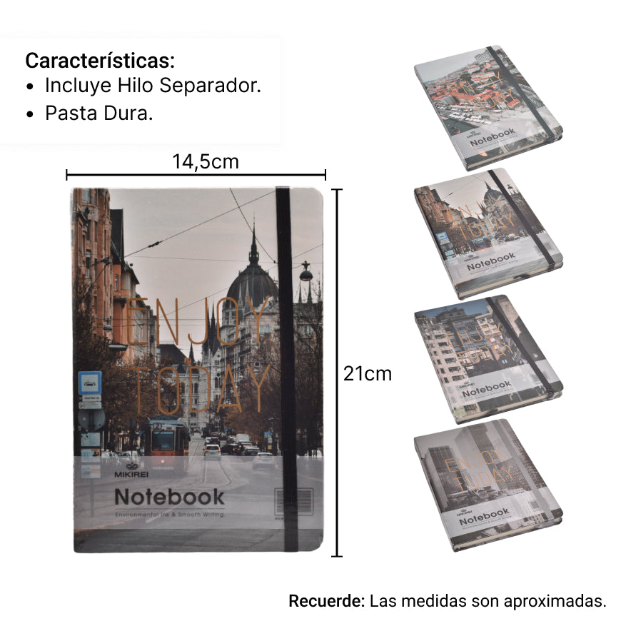cuaderno agenda planeador notebook  dim:21*14.5cm