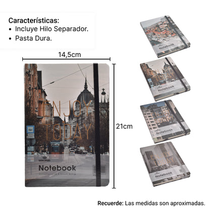 CUADERNO AGENDA PLANEADOR NOTEBOOK  DIM:21*14.5CM