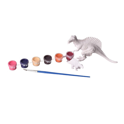 SET KIT DE PINTAR DINOSAURIO CON TEMPERAS
