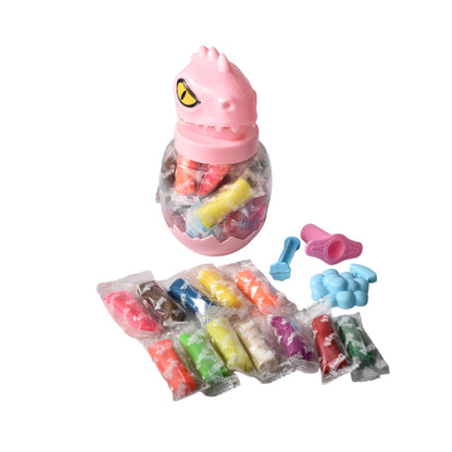 SET PLASTILINA MOLDEABLE ACCESORIOS FORMA DINOSAURIO