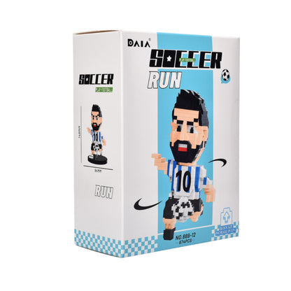 BLOQUES FICHAS PLASTICA FORMA FUTBOL ARMAR DIM:12X6X16