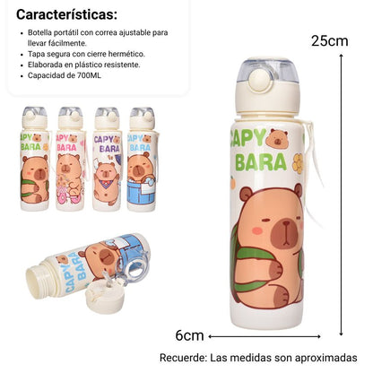 BOTELLA DE AGUA 700ML CAPYBARA DIM:6X6X25