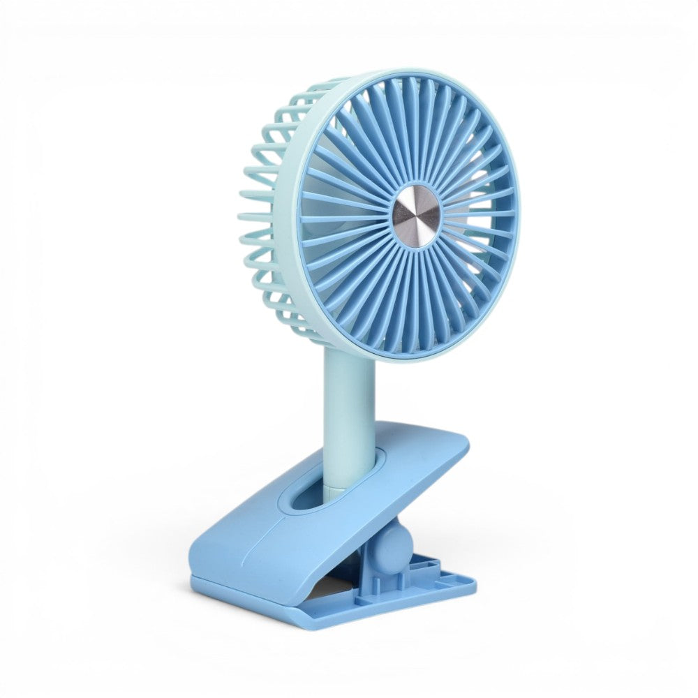 ventilador recargable plastico con cable usb dim:11x20x5cm