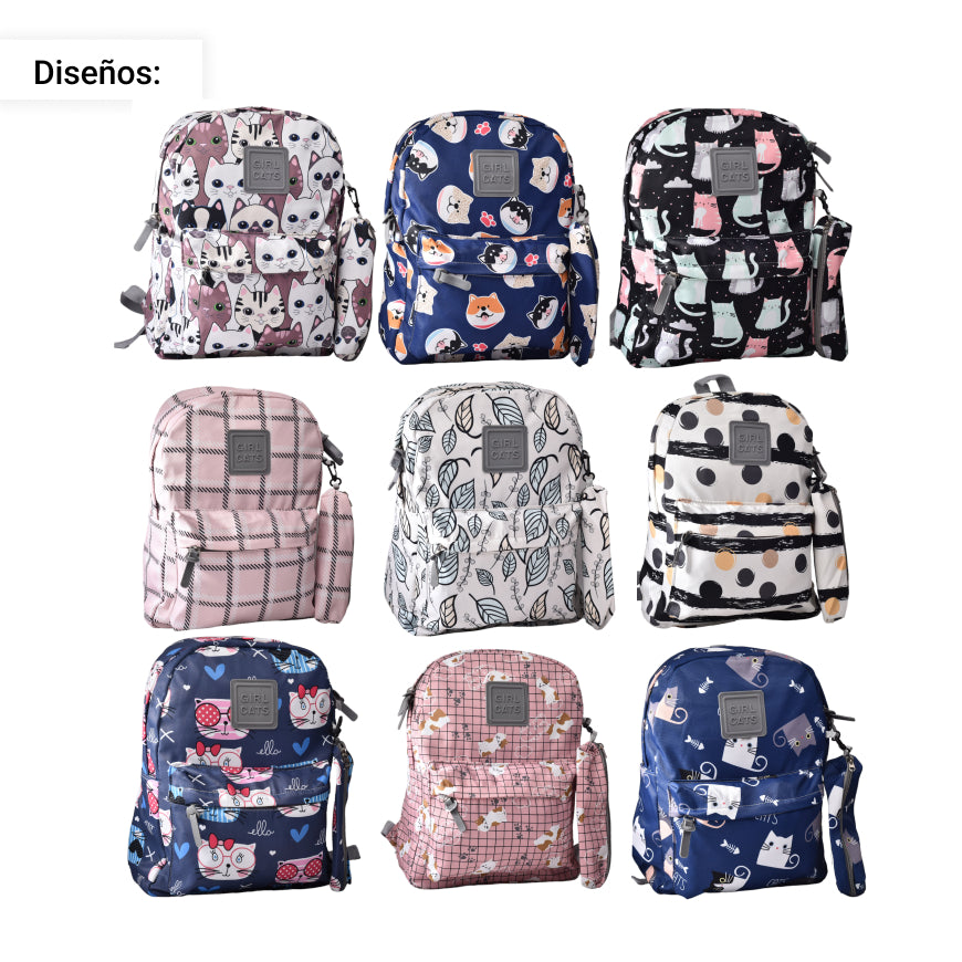 maleta mochila para mujer cartuchera