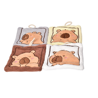 TOALLA PARA MANOS MICROFIBRA PEQUEÑA POLIESTER DISEÑO CAPYBARA