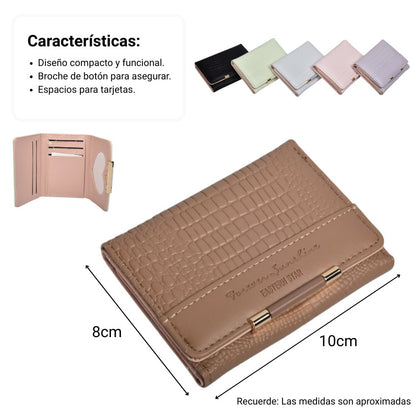 BILLETERA MUJER SINTETICO DIM:10X8