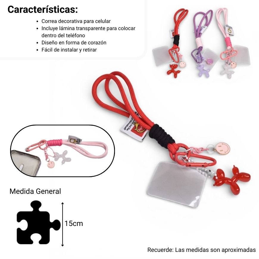 llavero celular plastico metal dim:7x3